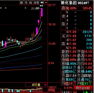 雅化集团股票行情查询