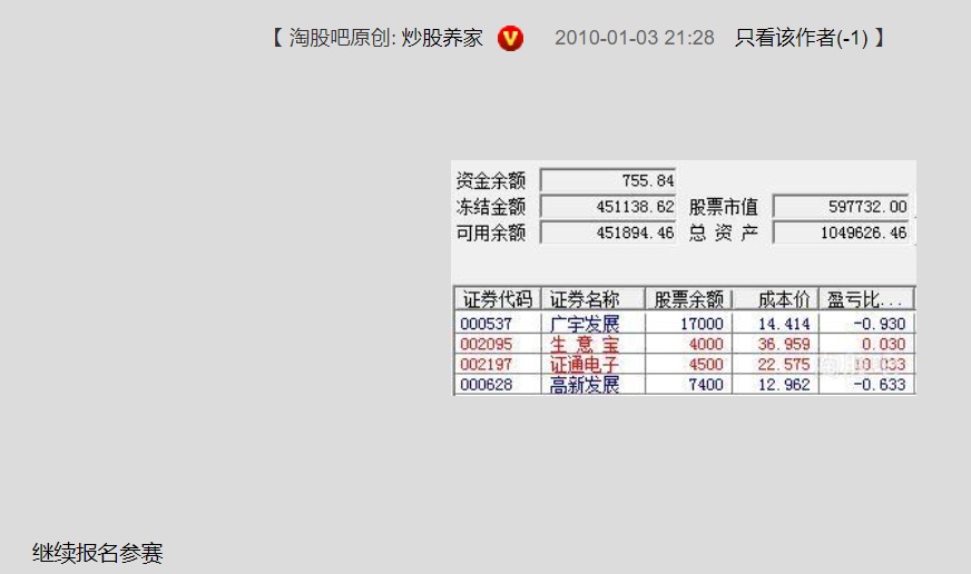 首页 淘股论坛 淘股吧原创 炒股养家 2010-01-24 23:17 只看该