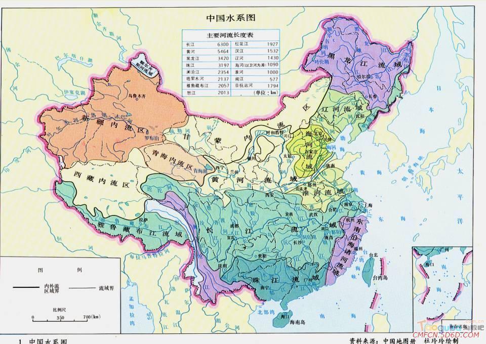 几张中国水系图