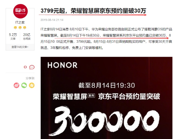 华为荣耀智慧屏销量超预期,挖掘最新最强概念股!