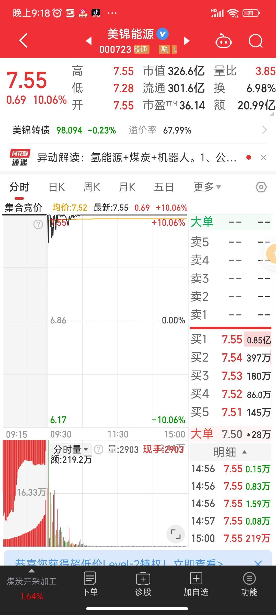 高位震荡1进2晋级19支_与众为敌_ sh601798_ 淘股吧